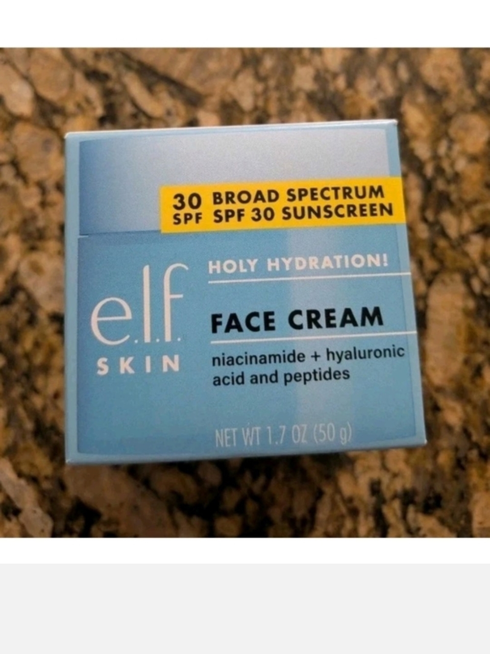 elf Skin Holy Hydration Face Cream SPF 30 - Light Blue Brand New